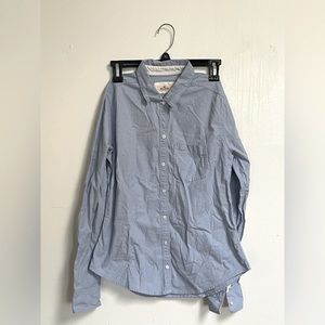 light blue Hollister button-down